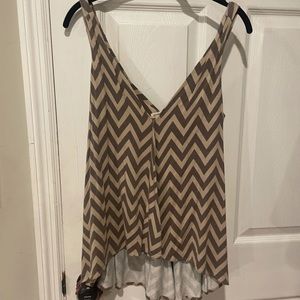 Gently used draped tank